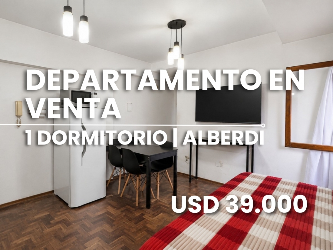 DEPARTAMENTO EN VENTA | 1 DORMITORIO - BARRIO ALBERDI